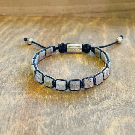 Labradorite Bracelet Flat-Bead Collection - WSSG-1011