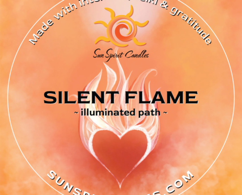 Silent Flame Scented Candle - Healing Heart Collection - Sun Spirit Candles