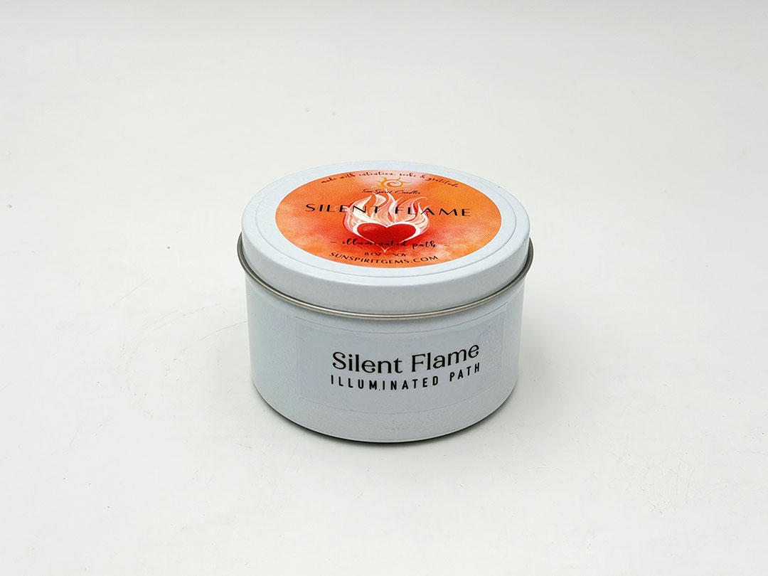 Silent Flame Scented Candle - Sun Spirit Gems & Candles