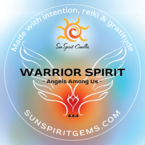 Warrior Spirit Scented Candle - Healing Heart Collection - Sun Spirit Candles