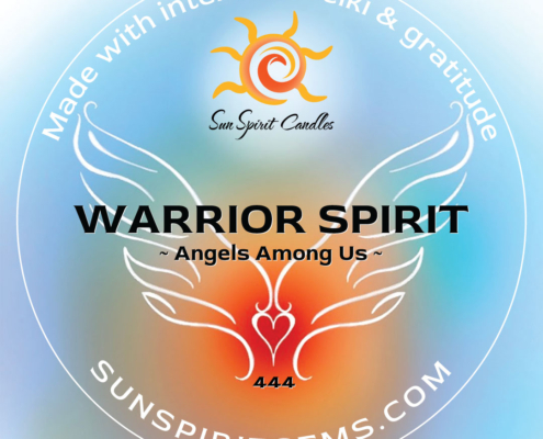 Warrior Spirit Scented Candle - Healing Heart Collection - Sun Spirit Candles