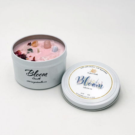 Sun Spirit Gems & Candles - Bloom Scented Candle